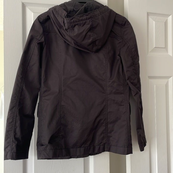 NWOT J. Crew Factory Water Resistant Rain Jacket in Black, XXS - Picture 4 of 4